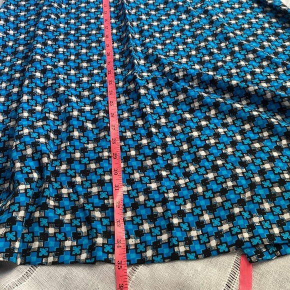 Sag Harbor Y2k Blue Geometric Patterned Maxi Skirt. - Picture 7 of 9